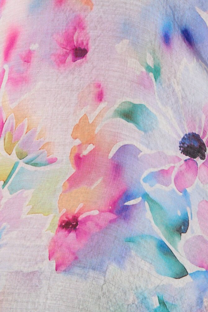 Shirt In Pastel Watercolour Floral - Image 13