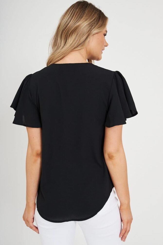 Zip Top In Black - Image 4