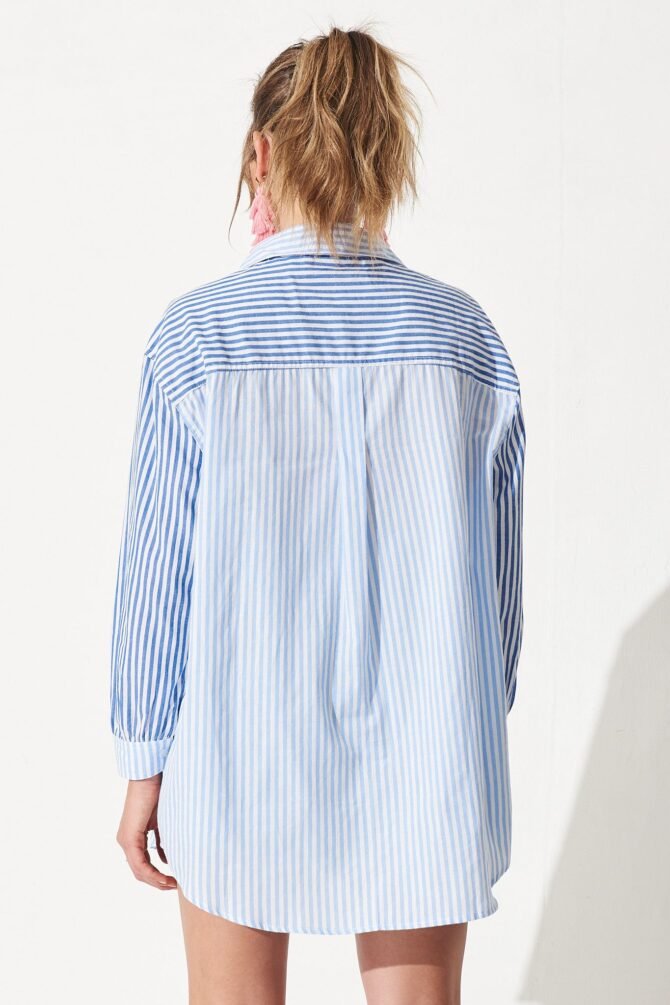 Shirt In Blue Stripe - Image 5