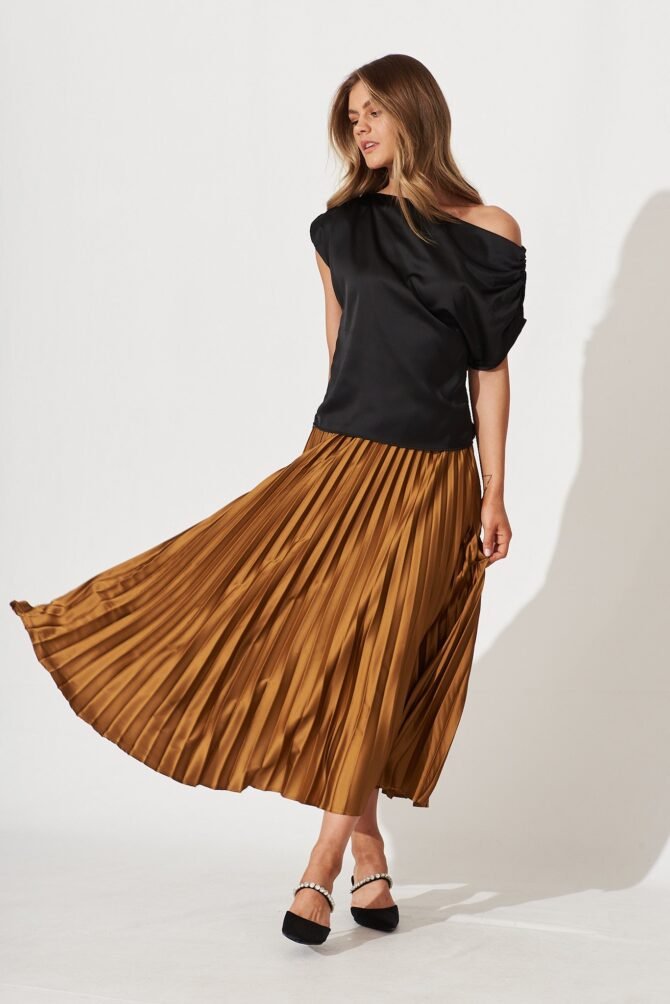 Top In Black Satin - Image 3