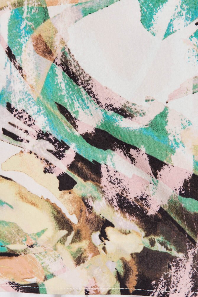 Top In Multi Brushstroke Print - Image 9