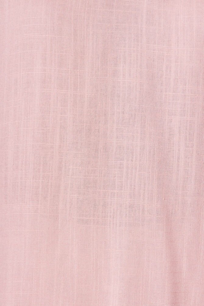 Top In Blush Linen Blend - Image 5