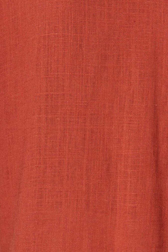 Top In Rust Linen Blend - Image 5