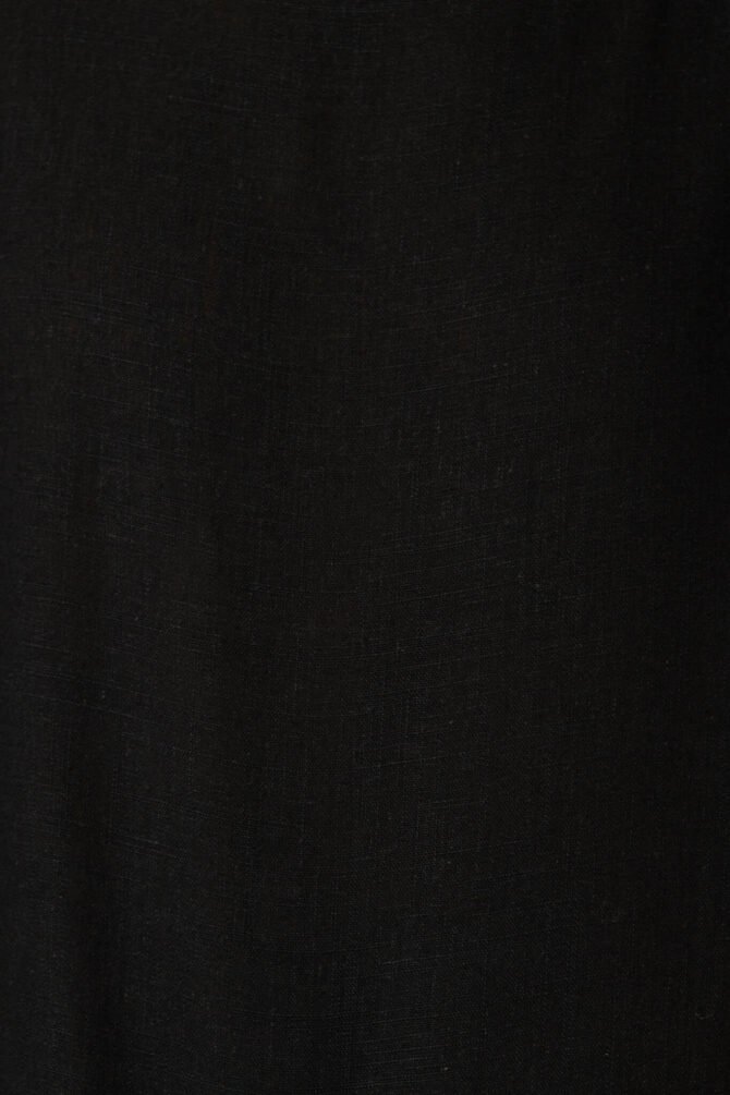 Rejina Top In Black Linen Blend - Image 5