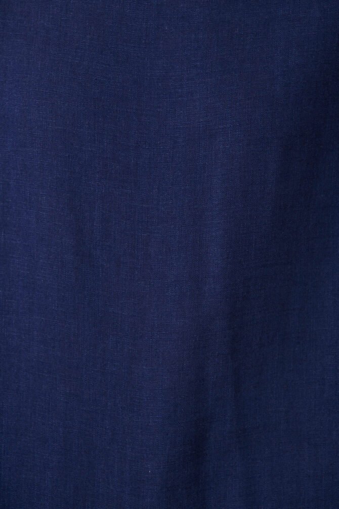 Top In Navy Linen Blend - Image 9