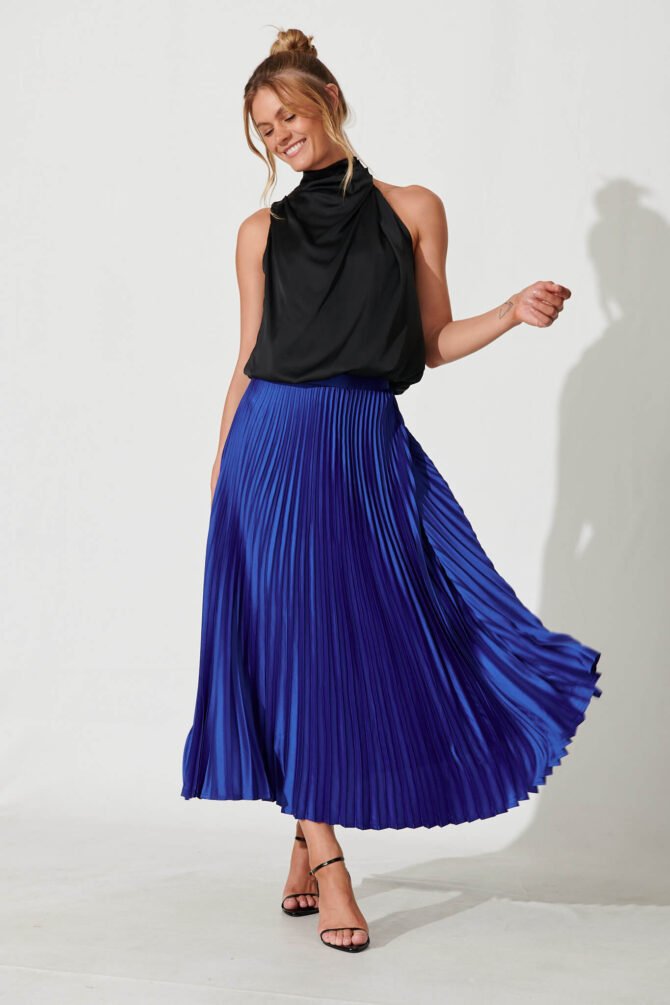 Top In Black Satin