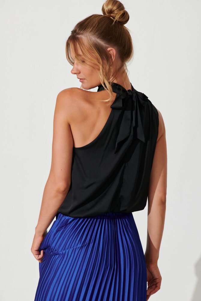 Top In Black Satin - Image 4