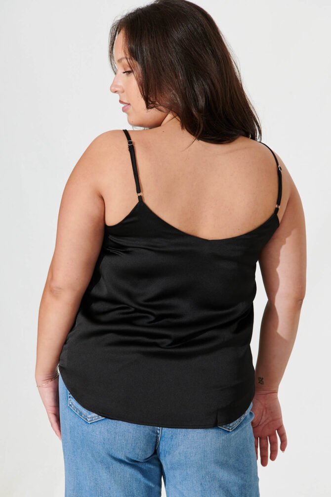 Top In Black Satin - Image 8