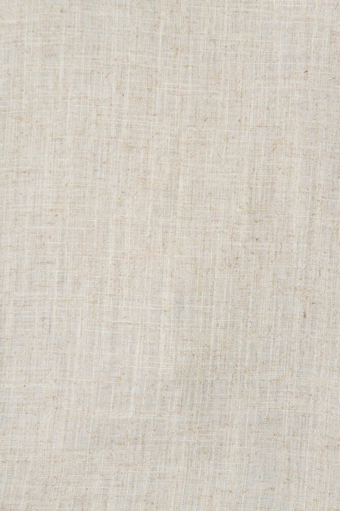 Top In Oatmeal Cotton Linen - Image 6