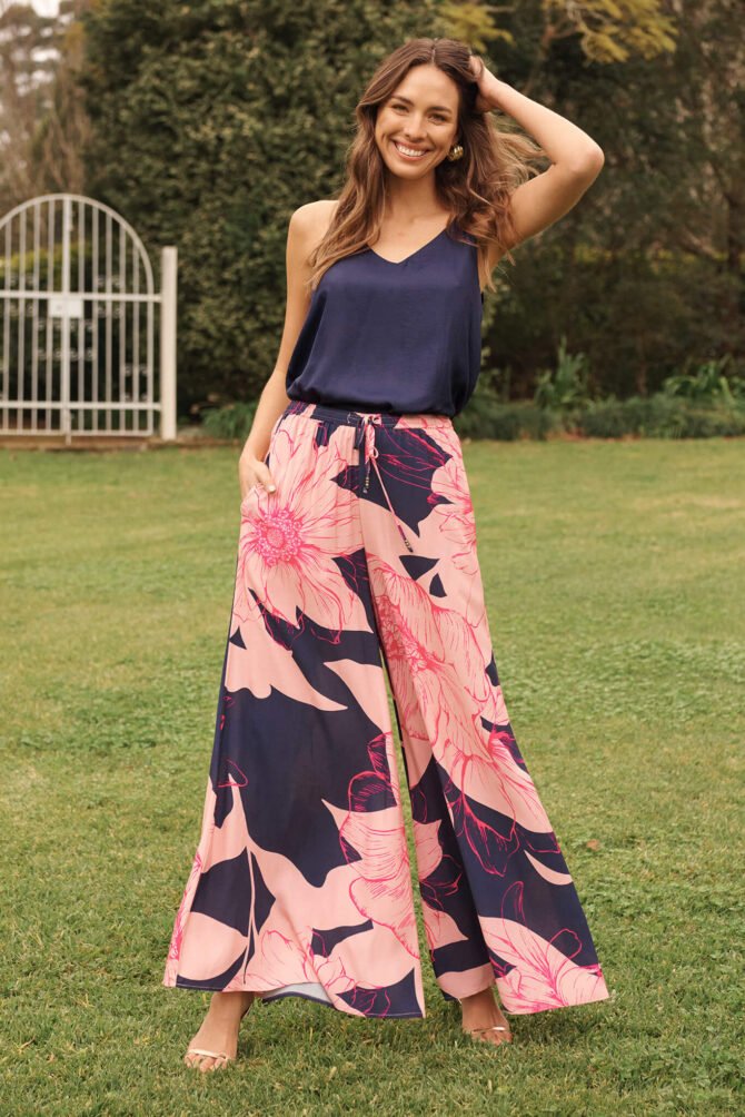 Top In Navy Satin - Image 6