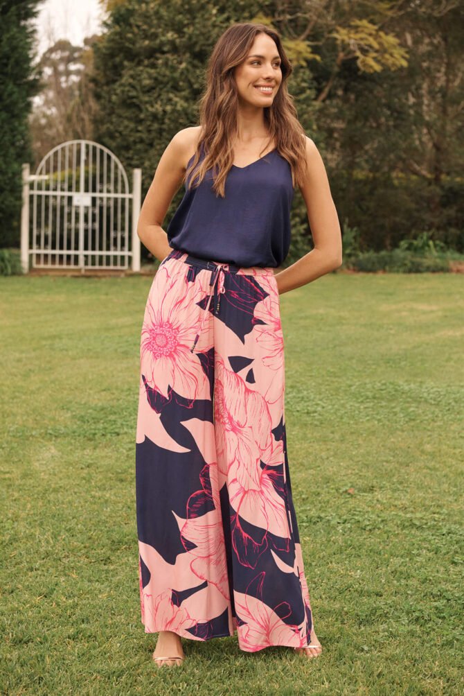 Top In Navy Satin - Image 4