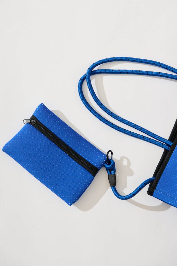 Neoprene Tote Bag In Cobalt Blue - Image 4