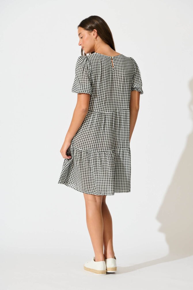 Dress in Black Gingham - Image 4