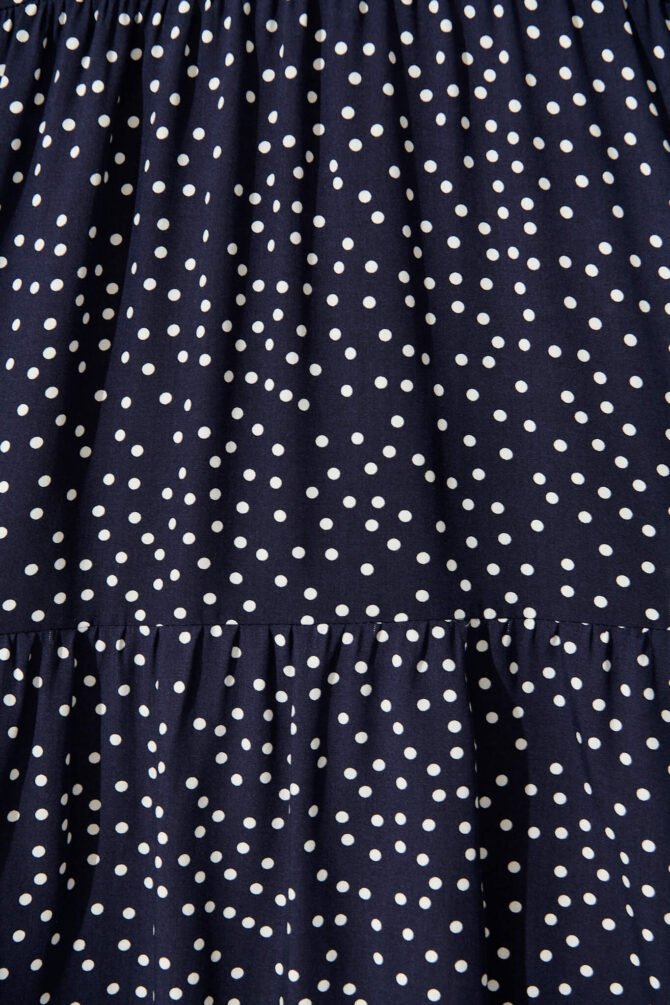 Dress in Navy with White Spots - Image 6