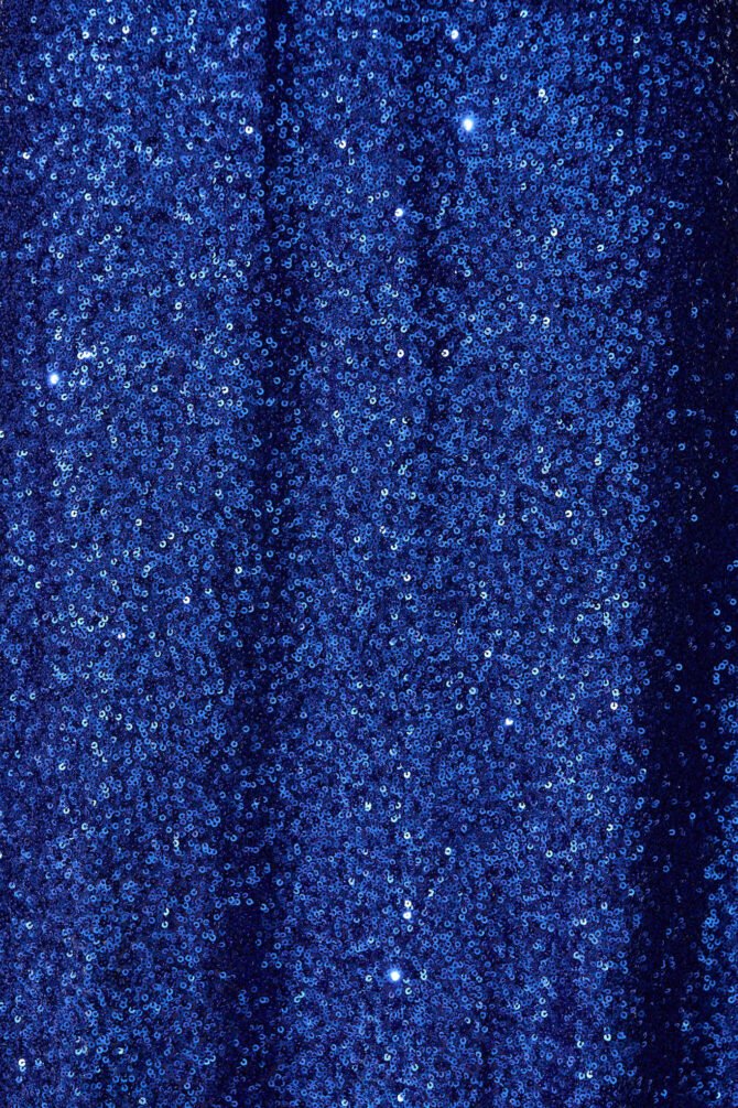 Maxi Dress in Cobalt Blue Sequin - Image 9