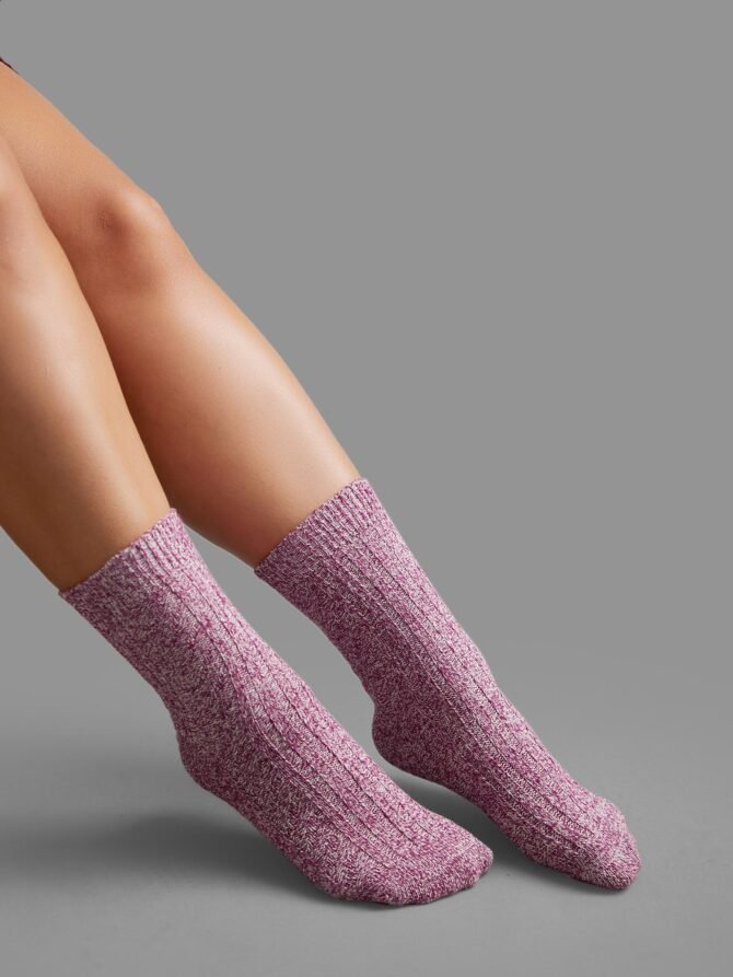 5pairs Plain Textured Mid-Calf Socks - Image 3