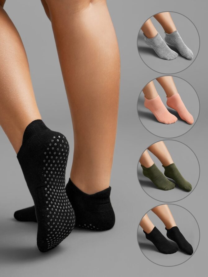 4 Pairs Non Slip Socks Socks