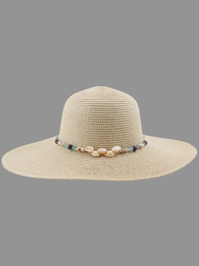 Curved Brim Seashell Vacation Hat - Image 5