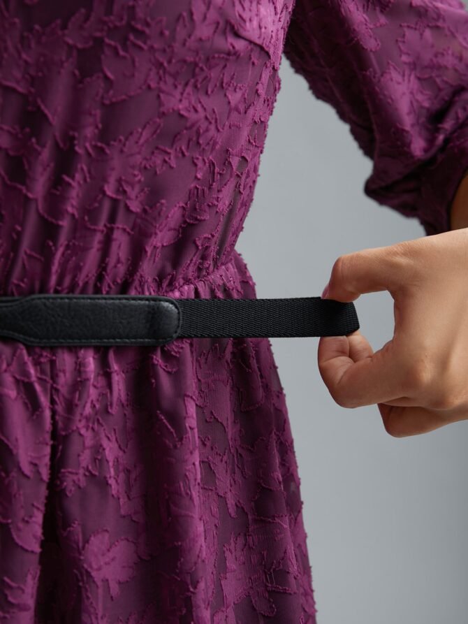 Butterfly Buckle Stretch Waist Belt - Image 4