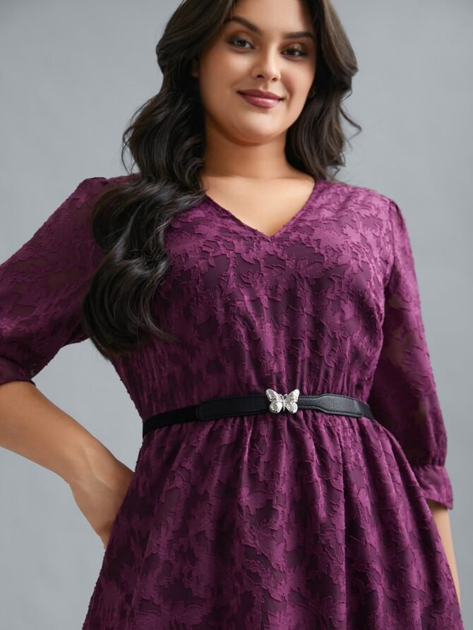 Butterfly Buckle Stretch Waist Belt - Image 2