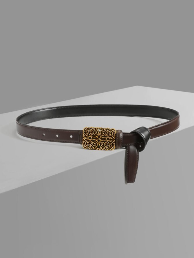 Vintage Metal Buckle Belt - Image 2