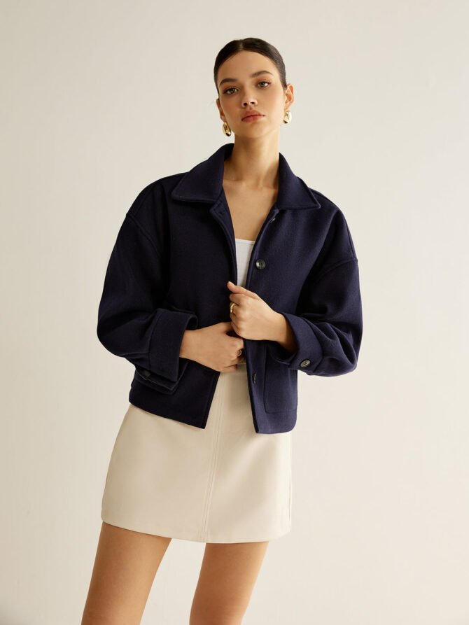 Casual Pockets Button Jacket - Image 3