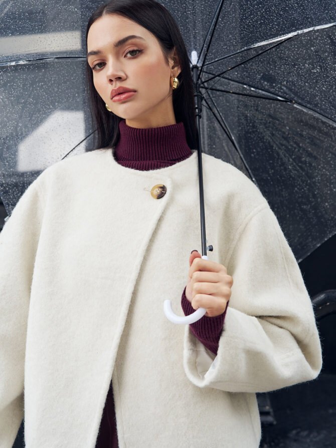 Romance Button Shift Coat - Image 3