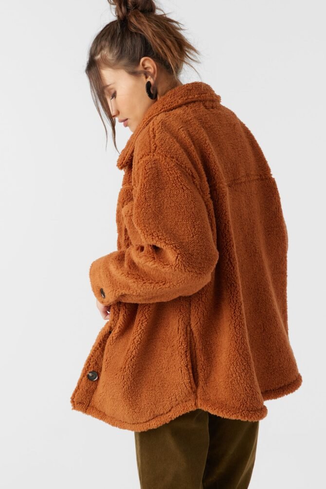 HIGH PILE OVERSIZED FLEECE JACKET - Image 2