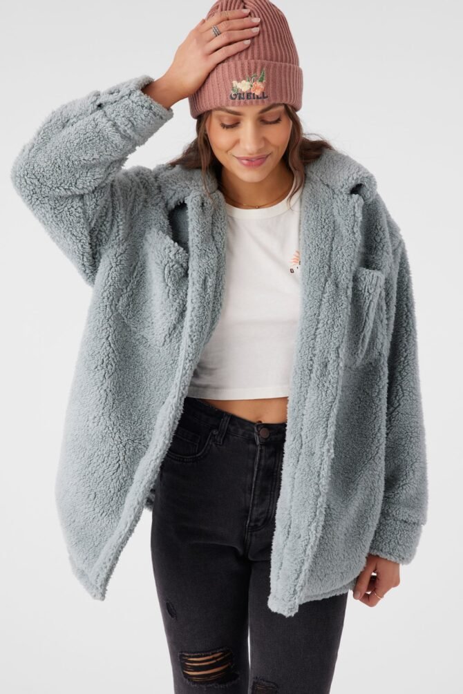 HIGH PILE OVERSIZED FLEECE JACKET - Image 9