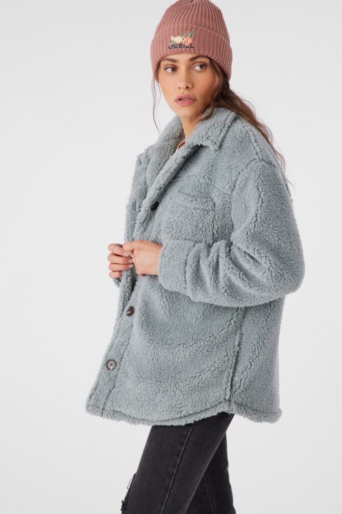 HIGH PILE OVERSIZED FLEECE JACKET - Image 6