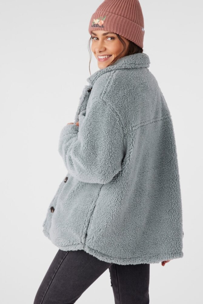 HIGH PILE OVERSIZED FLEECE JACKET - Image 4