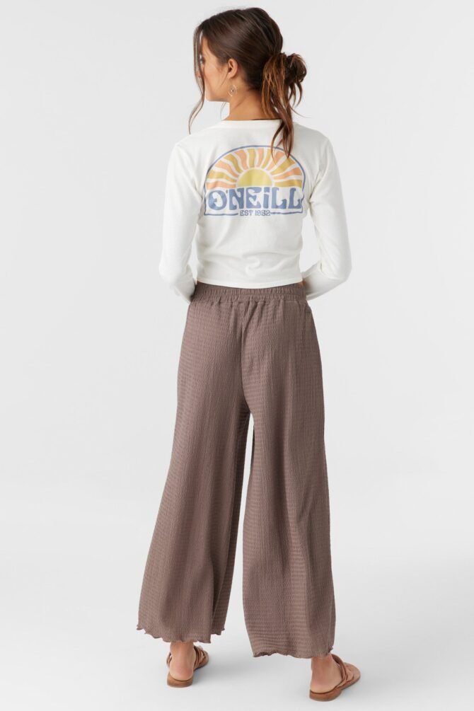 TEXTURED KNIT PULL-ON CROPPED PANTS - Image 2