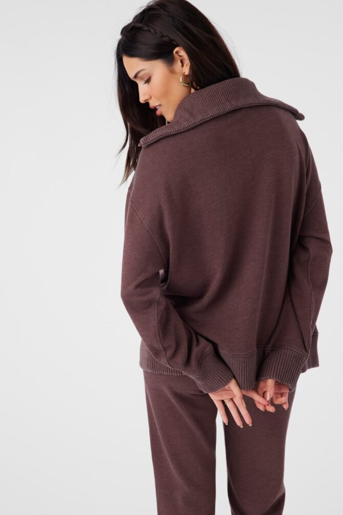 FRENCH TERRY HALF ZIP PULLOVER - Image 2