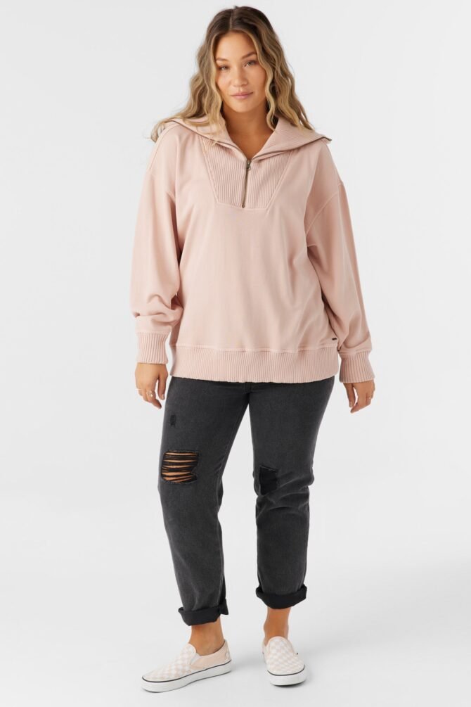FRENCH TERRY HALF ZIP PULLOVER - Image 3
