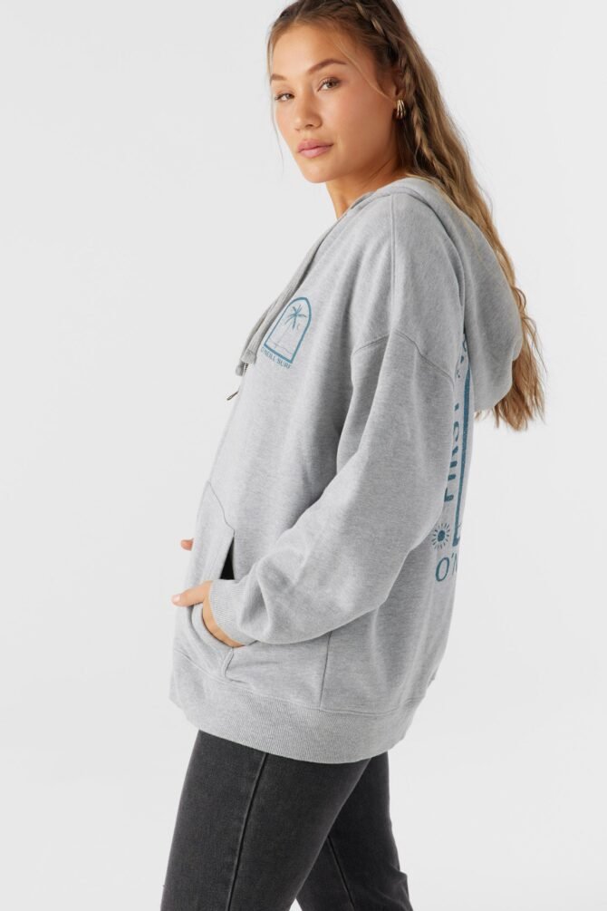 HOODED OVERSIZED ZIP FLEECE JACKET - Image 5