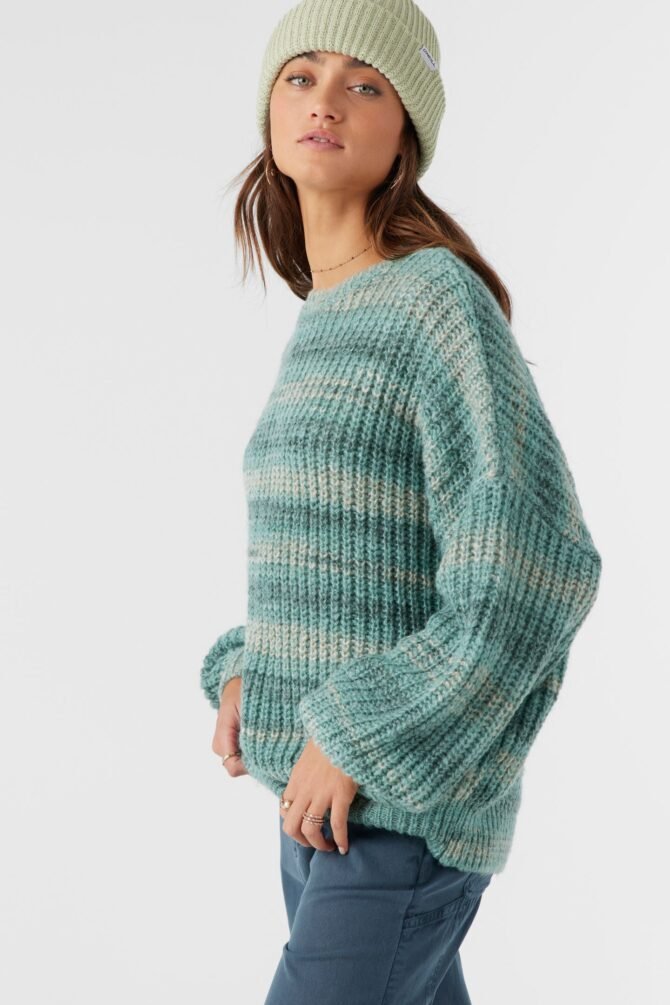 OMBRE STRIPE SLOUCHY SWEATER - Image 6