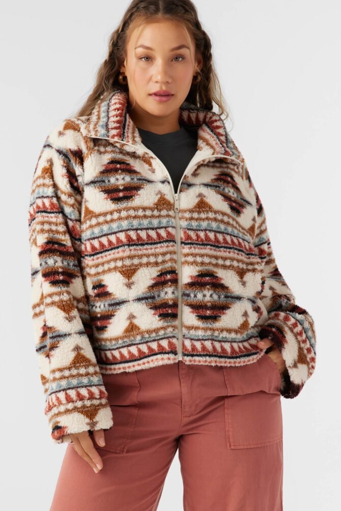 HIGH PILE FLEECE CROPPED JACKET - Image 8