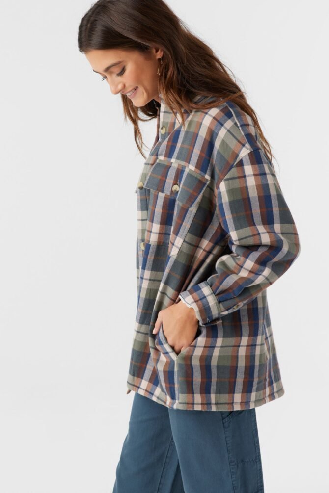 HIGH PILE LINED FLANNEL JACKET - Image 6