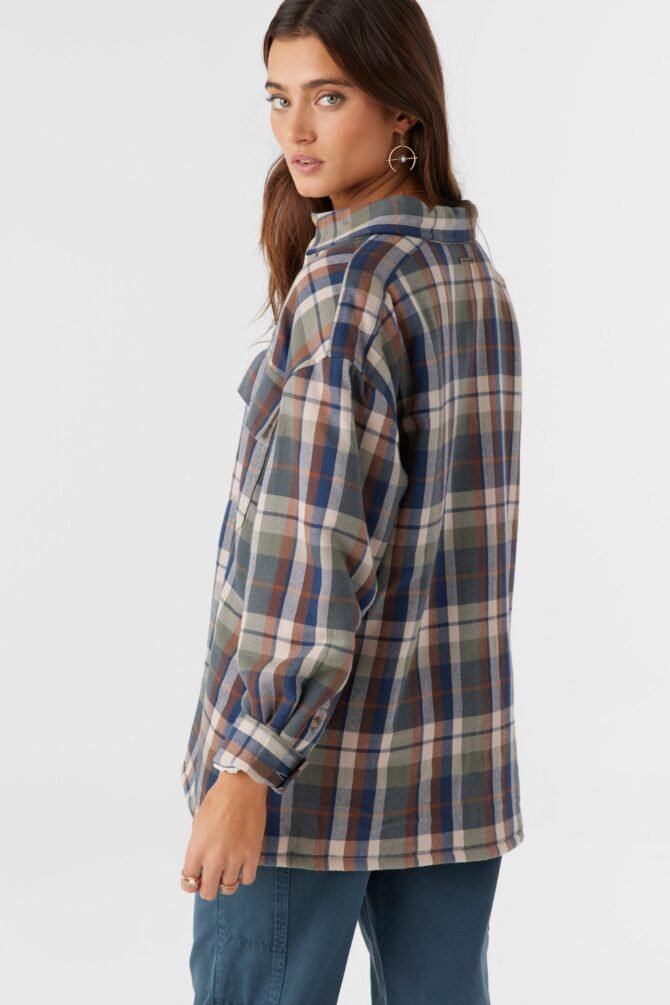 HIGH PILE LINED FLANNEL JACKET - Image 4