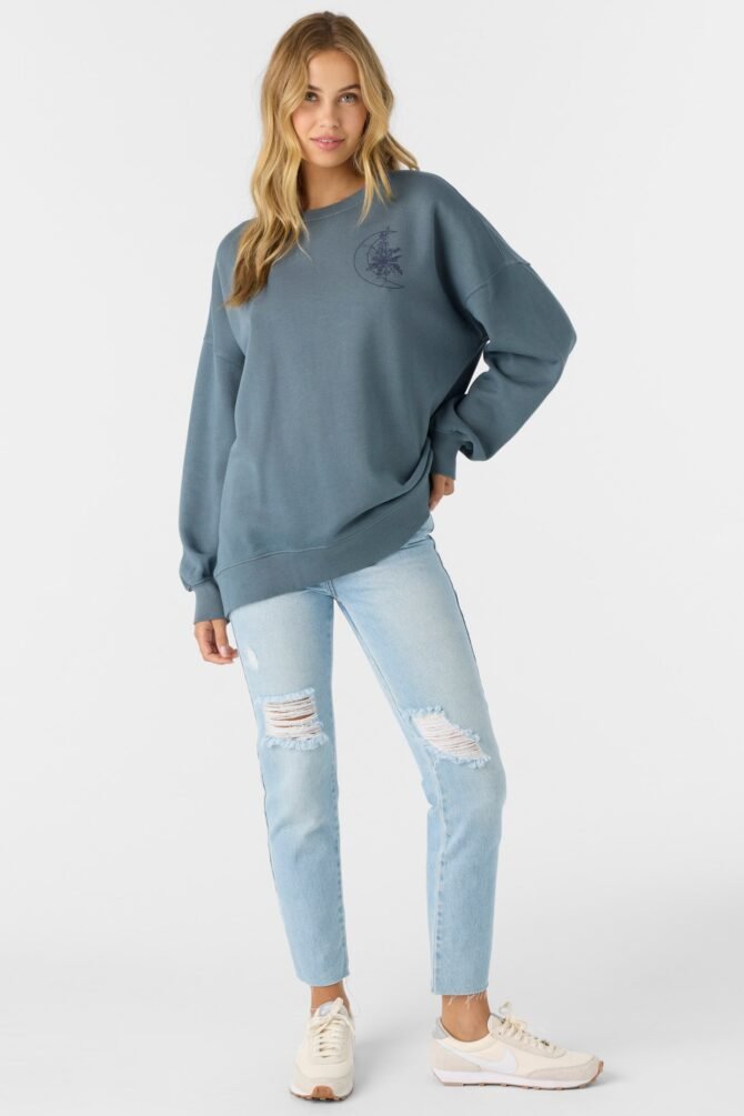 CREWNECK OVERSIZED-FIT FLEECE PULLOVER - Image 2