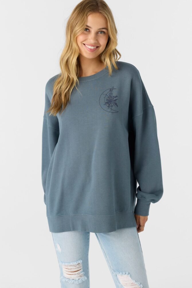 CREWNECK OVERSIZED-FIT FLEECE PULLOVER - Image 7