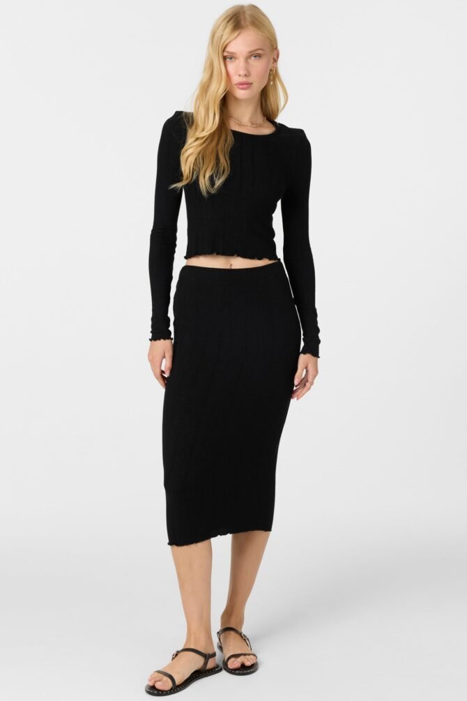 KNIT MIDI SKIRT - Image 3