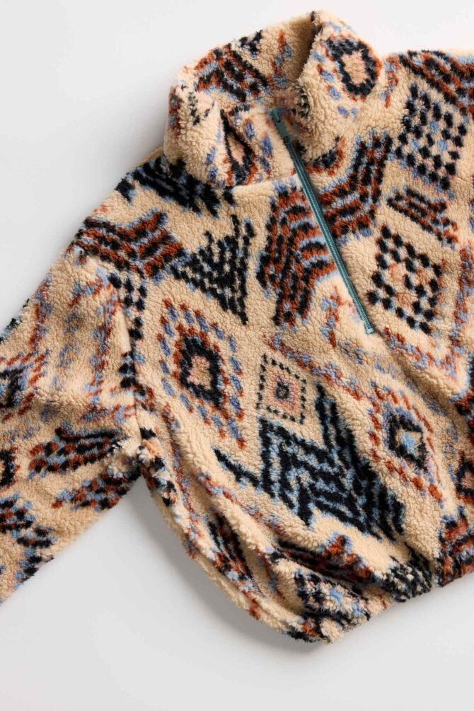 PALMER PRINT HIGH PILE FLEECE PULLOVER - Image 6