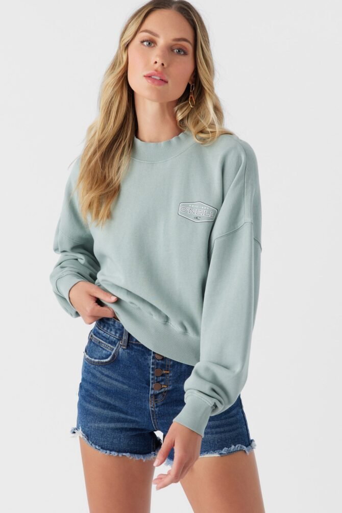 CREW NECK CROPPED FLEECE - Image 4