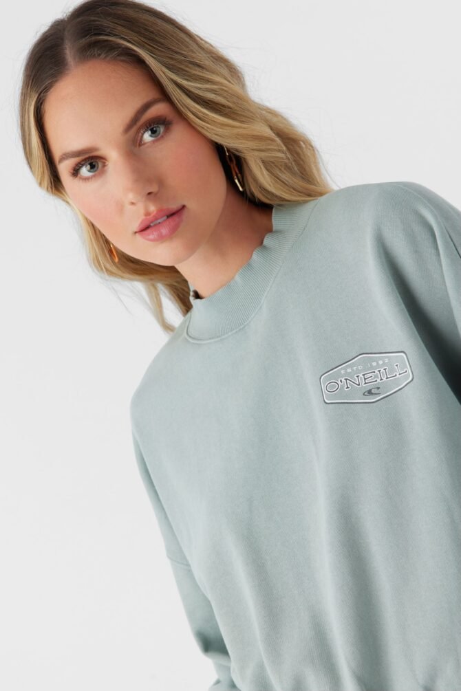 CREW NECK CROPPED FLEECE - Image 5