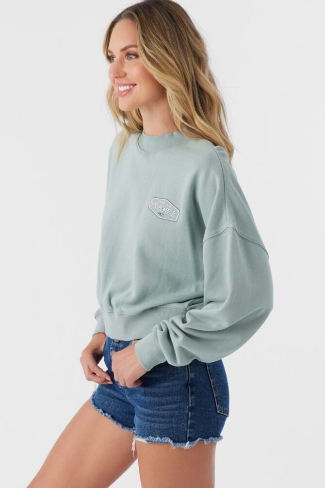 CREW NECK CROPPED FLEECE - Image 7