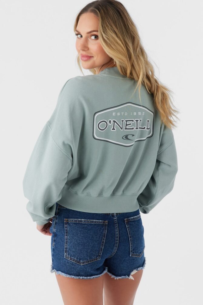 CREW NECK CROPPED FLEECE - Image 2