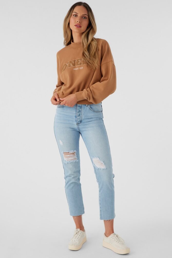 CREW NECK CROPPED FLEECE - Image 9