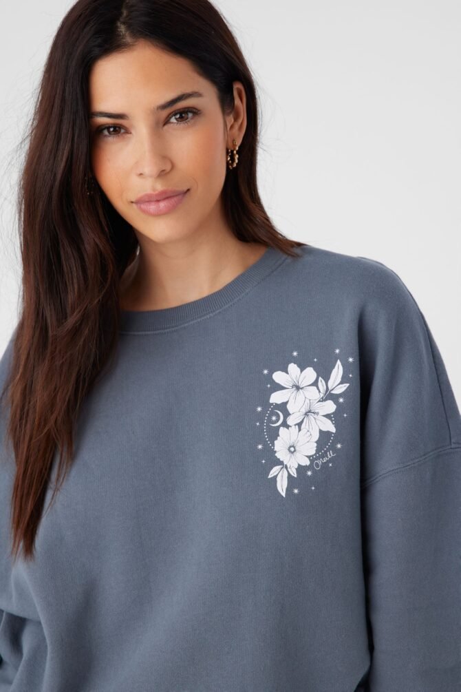 CREW NECK OVERSIZED FIT FLEECE PULLOVER - Image 6