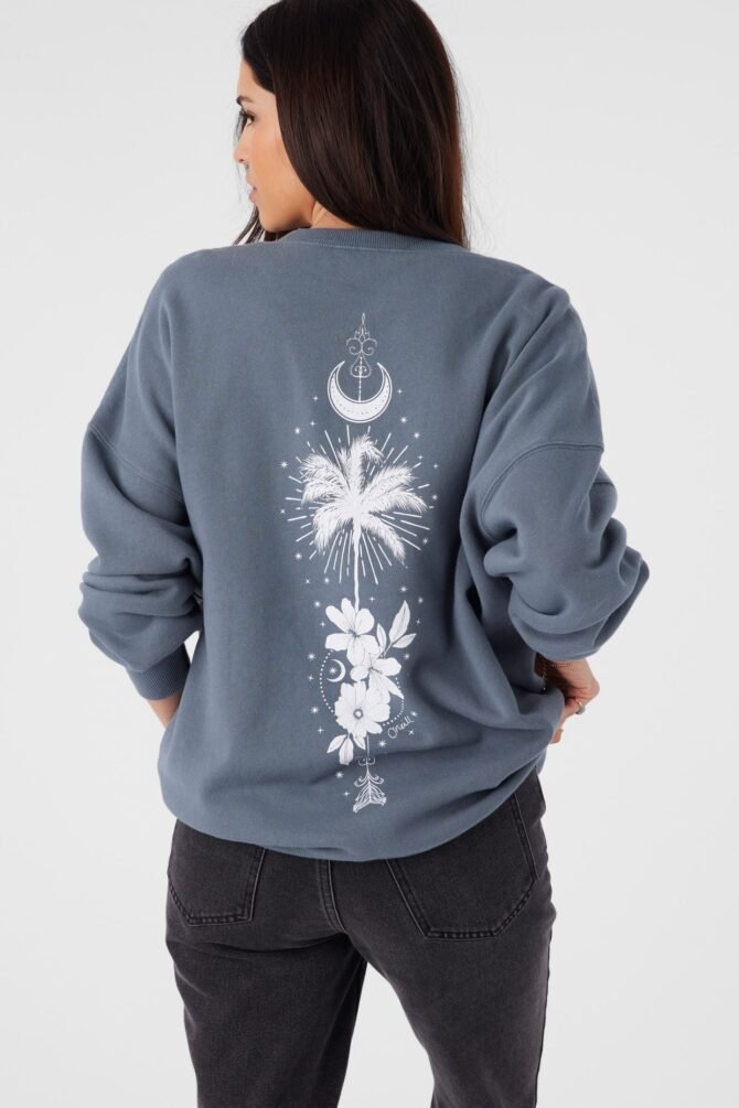 CREW NECK OVERSIZED FIT FLEECE PULLOVER - Image 7